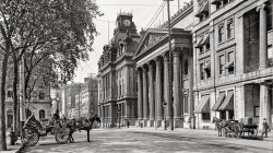 Circa 1901. St. James Street, Montreal, Quebec.